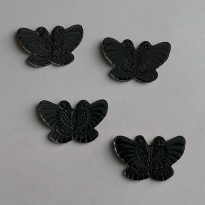 Black Moth Obsidian Four of them on gray background