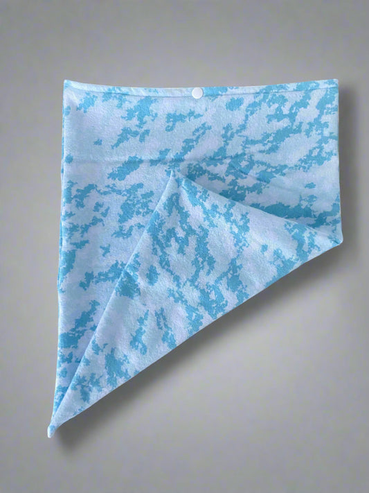 Blue Abstract Lux Fabric