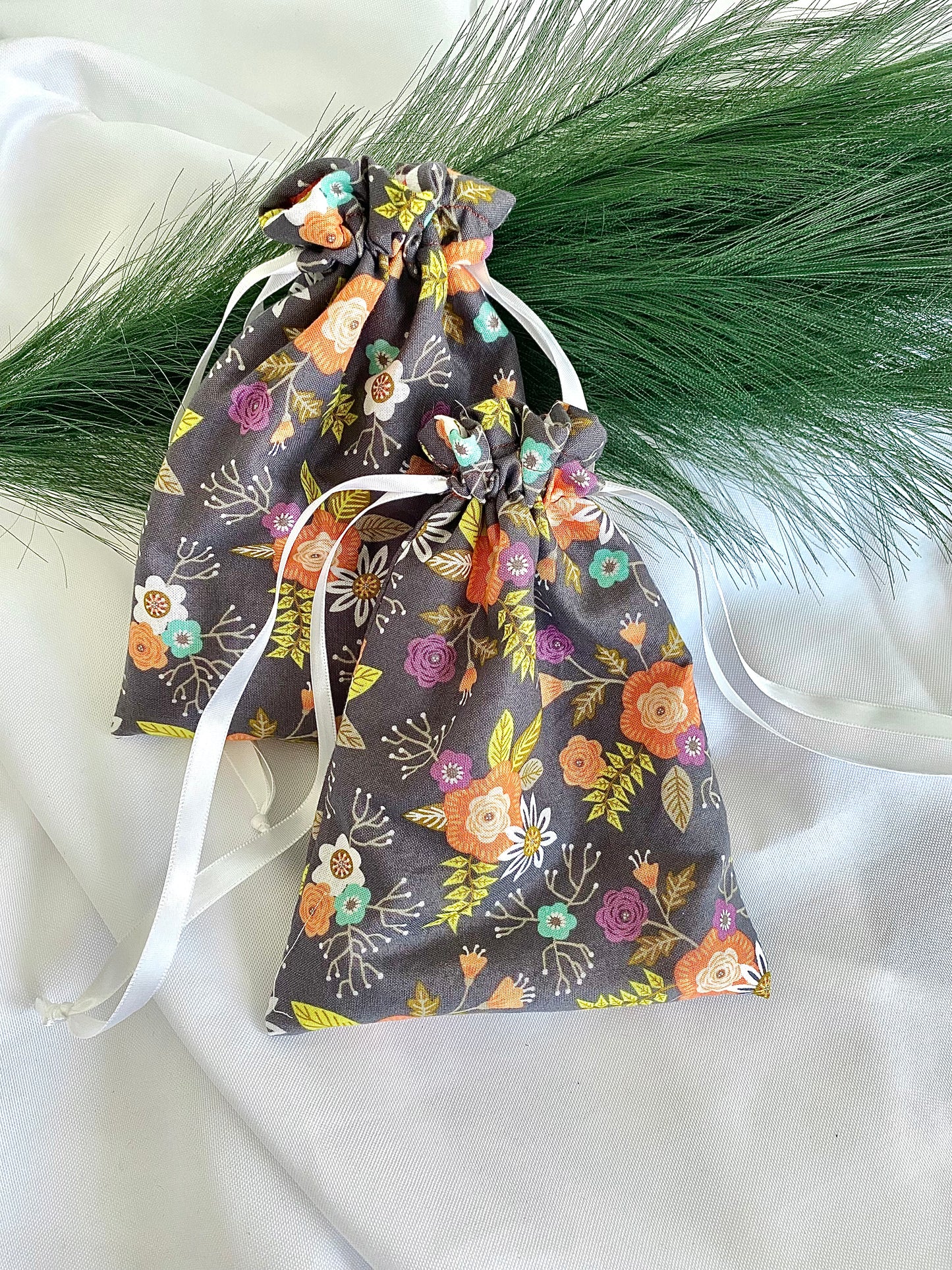 Satin Lined Drawstring Bag | Crystal Storage | Gift Bag | Intimate Essentials Bag| Toiletries Bag