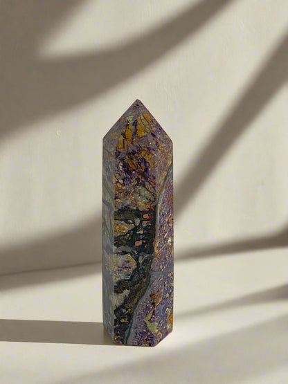 Purple Brecciated Jasper Towers