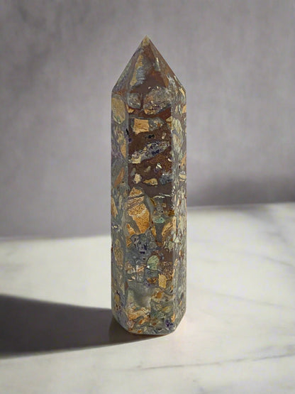 Purple Brecciated Jasper Towers