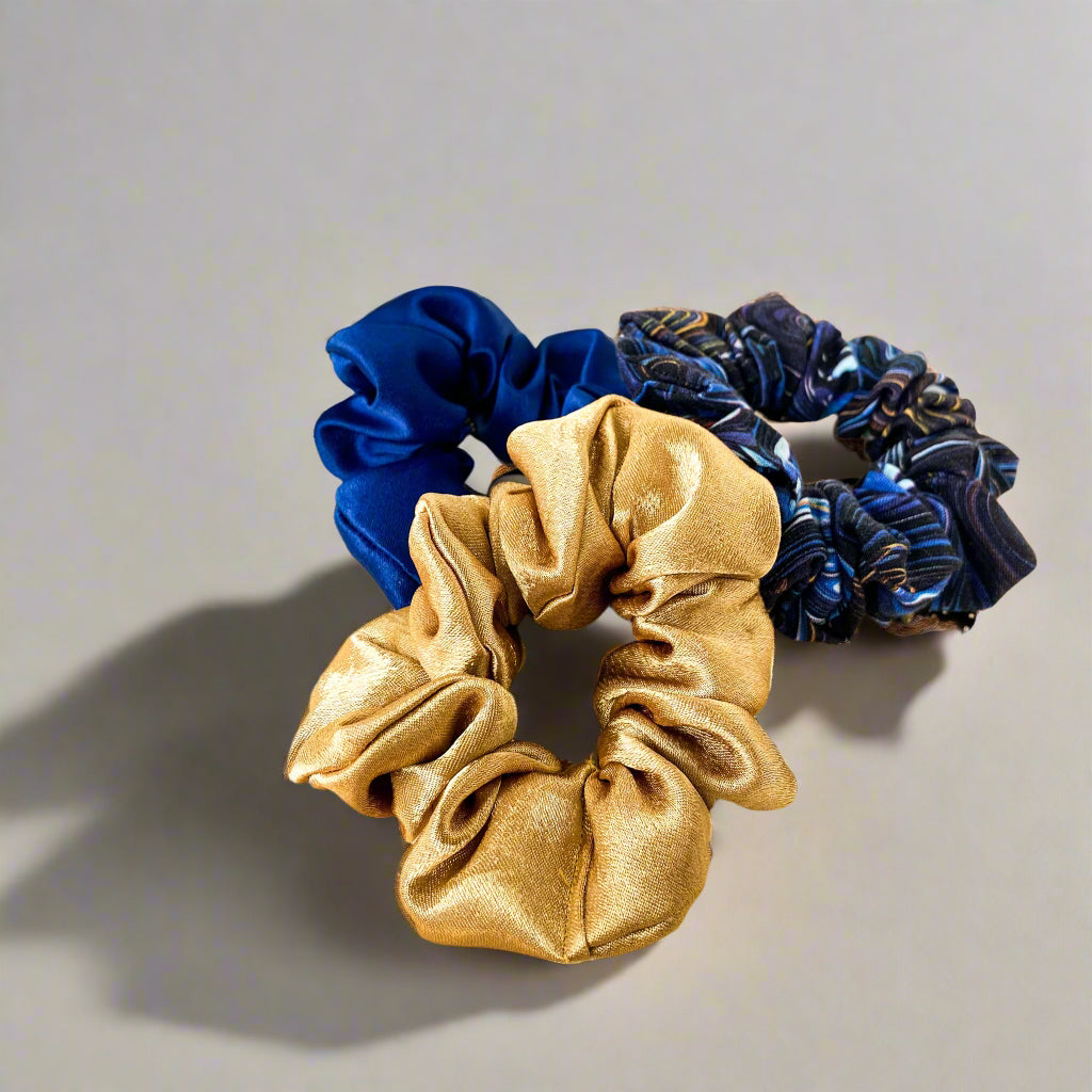 Gold Satin Scrunchie