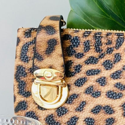 Leopard-Mustard Vegan Leather Handbag